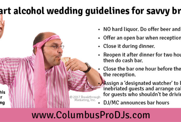 alcohol wedding guidelines