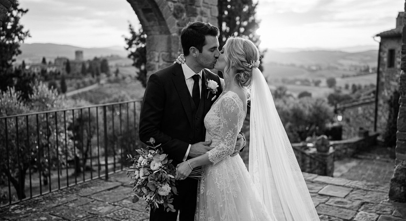Cinematic wedding photography