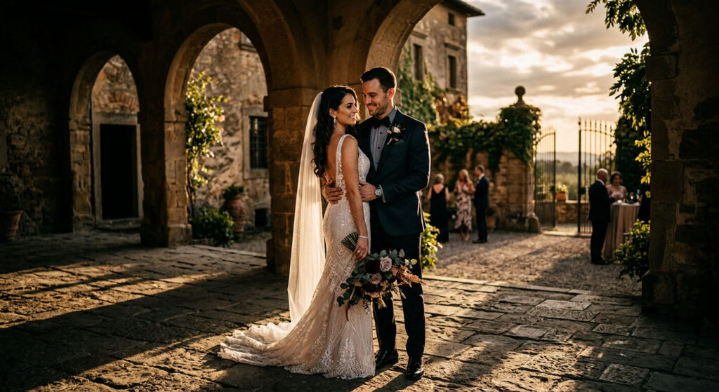 Cinematic wedding photography